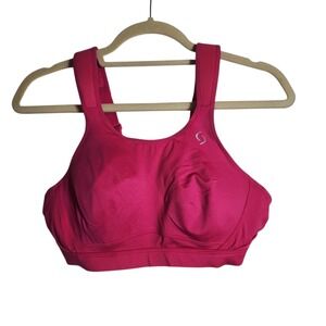 Moving Comfort Juno Sports Bra Pink High Impact Underwire 36C Style 350054